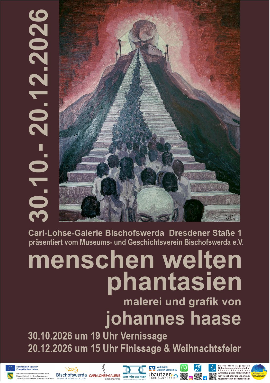 MGV präsentiert in der CARL-LOHSE-GALERIE Vernissage Sonderausstellung JOHANNES HAASE